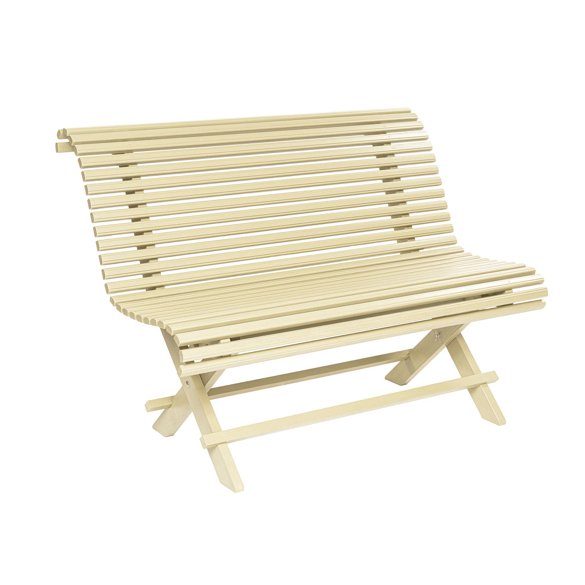 Garden Bench in traditional yellow color