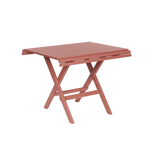 Puutarhapöytä Sundborn punainen, puinen pöytä terassille ja puutarhaan