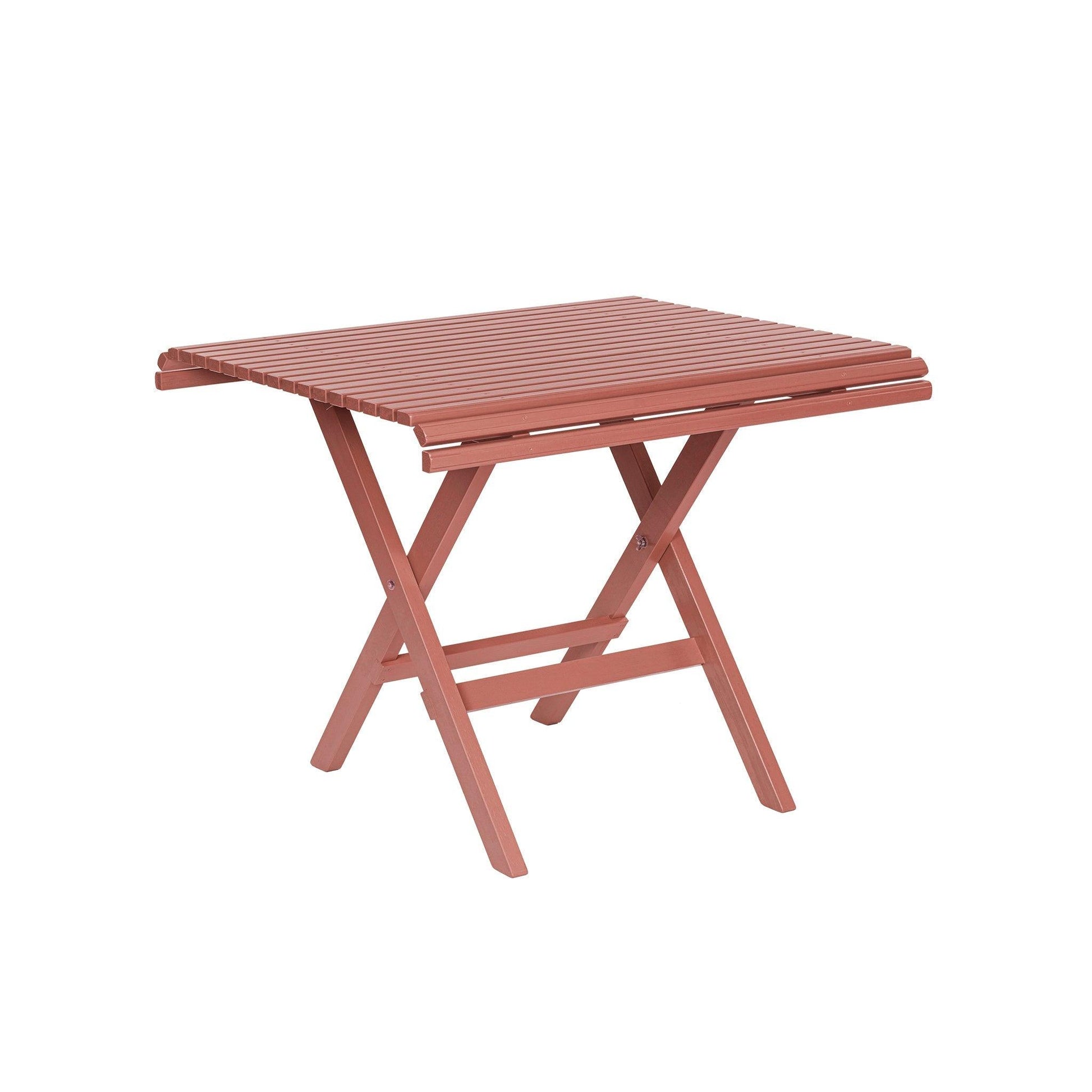 trädgårdsbord röd