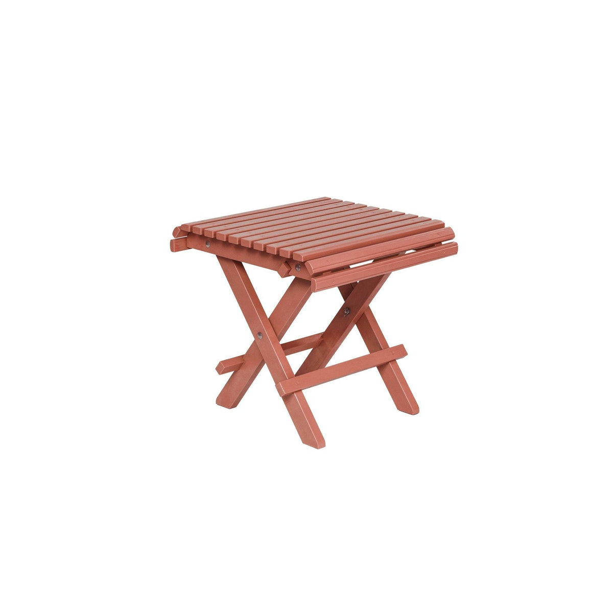 Red Sundborn stool table by Westanqvarn
